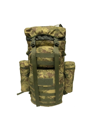 Combat Tactical Çanta Dağcı 80 Lt Kamuflaj - 656-802 - Renksiz Çok Renkli