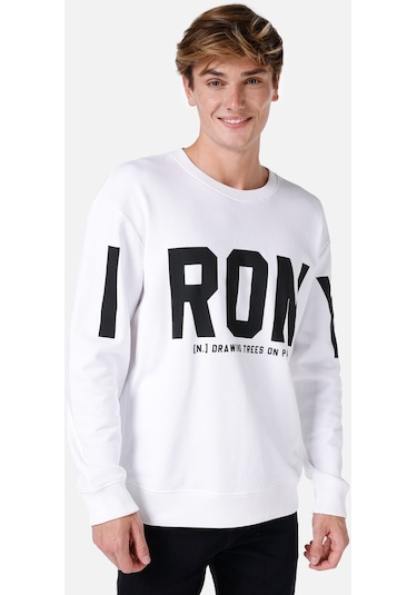 Colin's Colins Beyaz Erkek Sweatshirt Beyaz