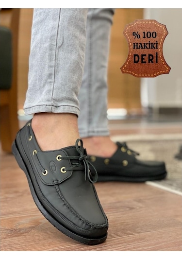 Muggo Dexter Hakiki Deri Erkek Günlük Klasik Casual Ayakkabı