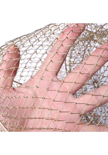 Yunboo Paslanmaz Çelik Balık Kafesi - Katlanabilir Ve Dayanıklı Galvanizli Tasarım