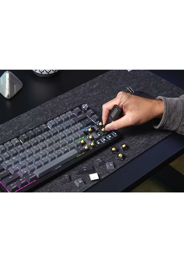Corsair K65 Plus Wıreless Rgb Mlx Red Switch Türkçe Kablosuz Gaming Klavye Ch-91d401l-tr