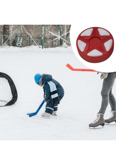Homyl Buz Hokeyi Topu Açık Hava Yedek Oyun Sporları Kırmızı Kırmızı