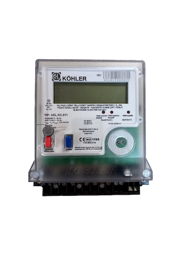 Köhler Çift Yönlü Kombi Trifaze Elektronik Elektrik Sayacı AEL KC