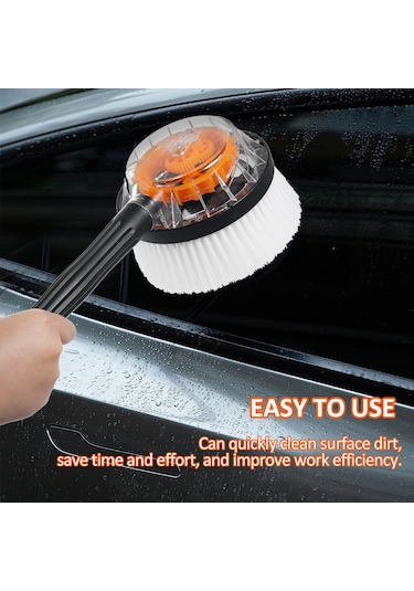 Maiyame Yüksek Basınçlı Yıkama Makinesi Erişimiyle Dönen, Su Geçirgen, Ev Ve Araç Temizliği Fırçası - Evrensel Bağlantı, 1 Adet Daire Fırça