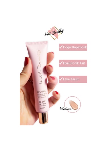 Hill Beauty Hyaluronik Asit Etkili Leke Karşıtı Aydınlatıcı Bb Krem Medium SPF25 40 ML