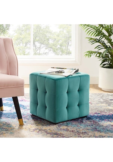 Deccostil Kare Puf Dikişli 45 x 45 Cm