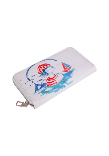 Anemoss Denizci Kız Cüzdan Çok Renkli
