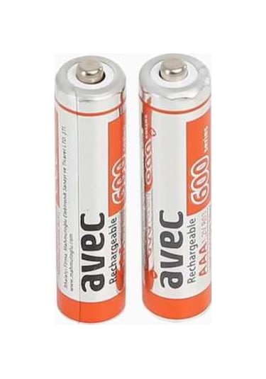 Avec 600 Mah İnce Pil 2'Li