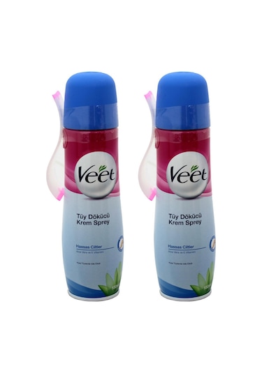 Veet Hassas Ciltler için Tüy Dökücü Krem Sprey 2 x 150 ML