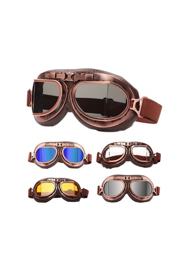 Yaozixa Motorcycle Ve Outdoor Aktivite Gözlükleri - Toz, Rüzgar Ve Çarpıtmaya Dayanıklı, Şeffaf Lensli, Anti-explosion Koruma Siyah