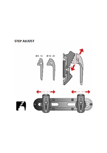 Vaude Step Adjust Oversize Hook Takım Mavi - Beyaz