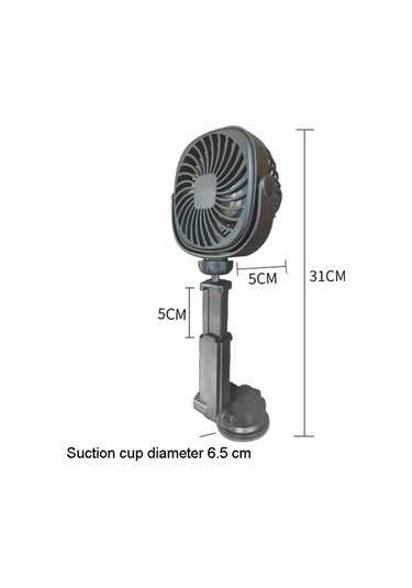 Araba Emme Kupası Fan Masaüstü Yurt Ofis Mutfak Fan Beyaz , Boyut:geri Çekilebilir Beyaz