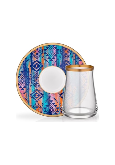 Glore Çay Seti 6 Lı Tarabya Alice 35006 Çok Renkli