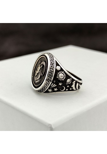 Fkgümüş 925 Ayar Gümüş Koç Burcu Yüzük