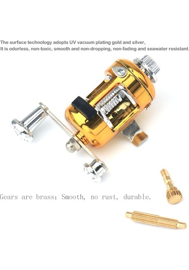 Ap 1m Olta Makarası Combo Set Teleskopik Taşınabilir Cep Kalem Tarzı Olta Direği - Kırmızı