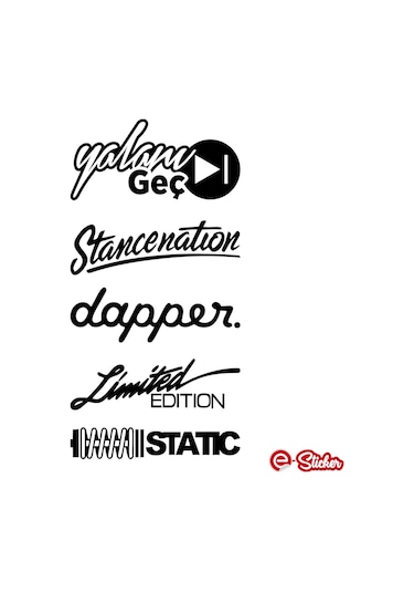 Arka Cam Sticker Set Oto Sticker Araba Sticker Model 4 (496323892)