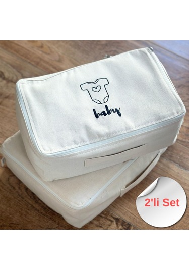 Mama Yoyo 2'li Valiz İçi Organizer Hurç Mom Baby Stuff Çok Renkli