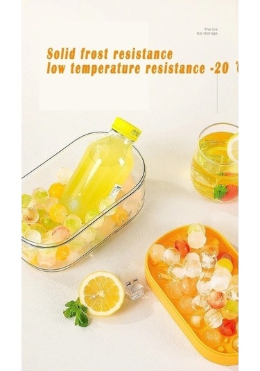 Didadodo Yumuşak Sarı Küp Kılıf Ve Tepsi, Kaşık Yok, Kapak Yok, Bpa'sız, Buzlu Sarı Sarı Sarı