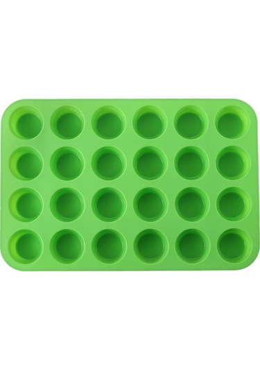 Mini Silikon Muffin Kalıbı, 24 Bardaklık Mini Muffin Kalıbı Bpa İçermez Ve Bulaşık Makinesinde Yıkanabilir, Yapışmaz Silikon Fırın Kalıbı Diğer