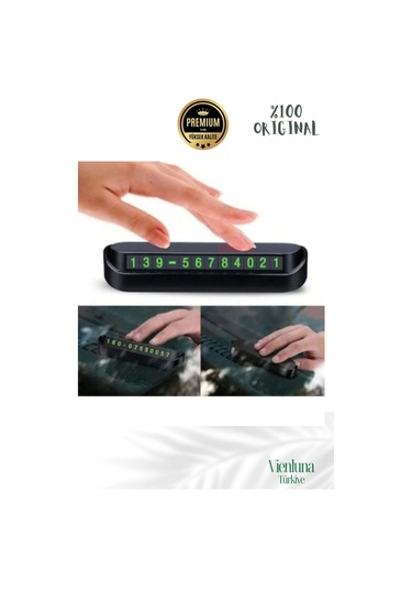 Özel Üretim Araç İçi Torpido Üstü Cam Kartı Telefon Numarası Lüks Fosforlu Neon Aç-kapa Numaratör