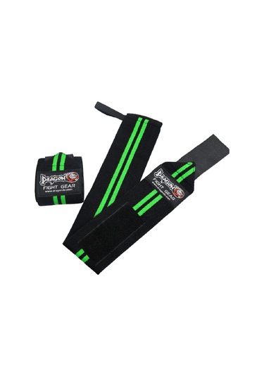 Dragondo 63911 Halter Ve Fitness Bilek Bandajı Yeni Seri Siyah - Yeşil