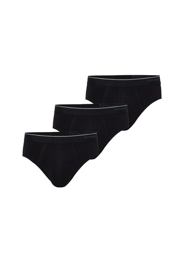 Blackspade Erkek Slip 3Lü Paket Tender Cotton 9672 - Siyah