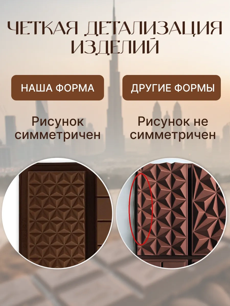 Rınahome Dubai Silikon Çikolata Kalıbı 3'ü 1 Arada 315827071 Kahverengi