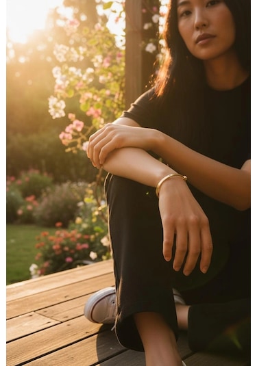 Altın Çivi Model Kelepçe Bilezik