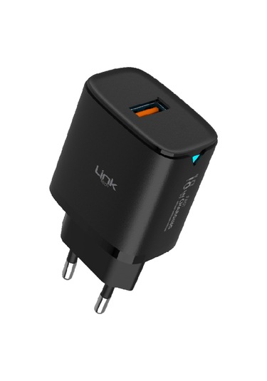 Linktech C304 Safe 18W Hızlı Şarj Adaptörü Siyah