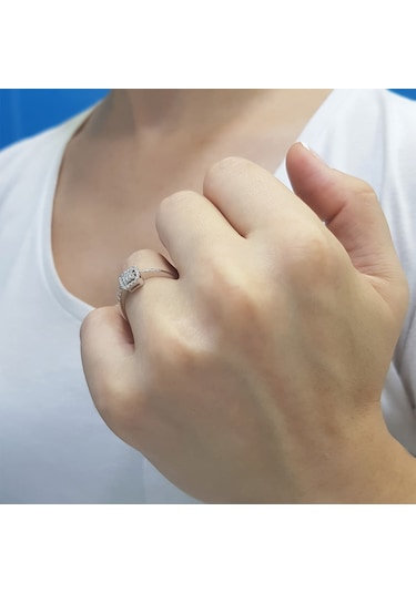 Lova 0,20 Karat Baget Pırlanta Yüzük - 1020316