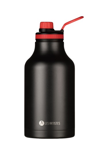 Les Artistes Paris Isı Yalıtımlı Xl Inox Çelik Termos 2000ml Black Siyah