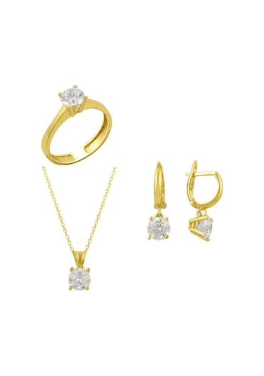 Tektaş Üçlü Set 5.75 Gram 14 Ayar Altın
