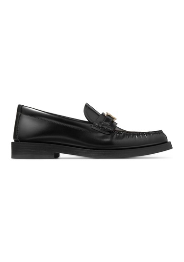 Jimmy Choo Addie Deri Loafer Ayakkabılar Siyah