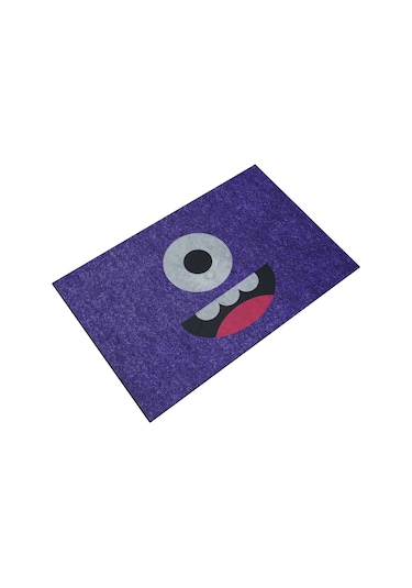 Myfloor Tek Göz Emoji Çift Taraflı Kauçuk Kapı Önü Paspası