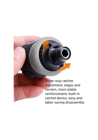 Dashanshop Siyah 7li Çok Amaçlı Teleskobik Tornavida Seti Tork Phillips Uç Değişebilir Diğer