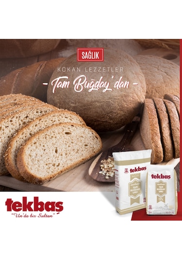 Tekbaş Un Tam Buğday Unu 10 KG