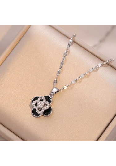 Bayan Kolye: Moda Estetiği Titanyum Çelik Kolye No.42 Çok REnkli