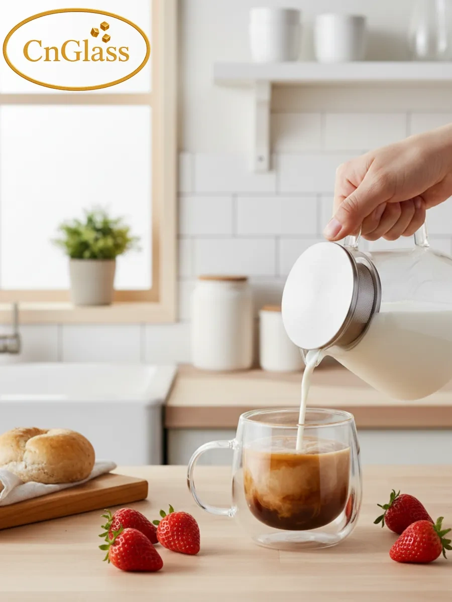 Cnglass Kapimino İçin Çift Duvarlı Bardak Seti 250 Ml 2 Adet 164729310 Beyaz