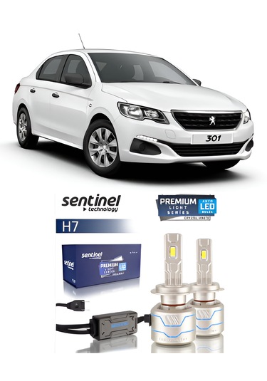 Peugeot 301 2012-2020 Araca Özel Kısa Far H7 Led Xenon Sentinel P