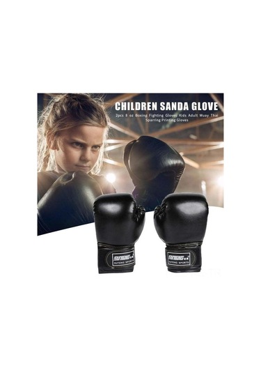 Reedark Çocuklar İçin Savaş Antrenman Eldiveni - Sprey Köpük Dolgulu, Siyah, Muay Thai Ve Boks İçin Siyah