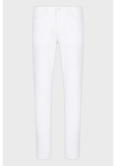 Armani Exchange Erkek Kot Pantolon Xm000070 Af14267 U0001 Beyaz Beyaz