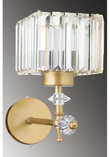 İstanbul Avize Cabo Tekli Eskitme K-10 Kristal Taşlı Aplik Eskitme