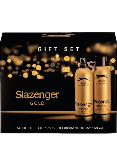 Slazenger Gold Erkek Parfüm EDT 125 ML + Erkek Sprey Deodorant 150 ML