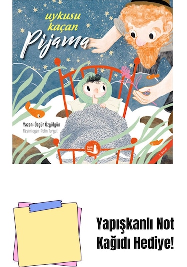 Uykusu Kaçan Pijama + Yapışkanlı Not Kağıdı