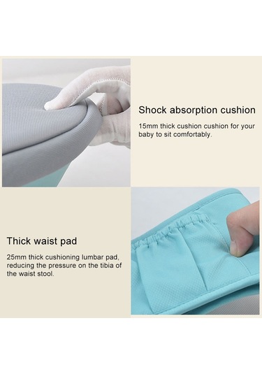 Bel Kemeri Bebek Taşıyıcı Bel Taburesi Yürüteçler Bebek Sling Tutun Bel Kemeri Sırt Çantası Pembe Pembe