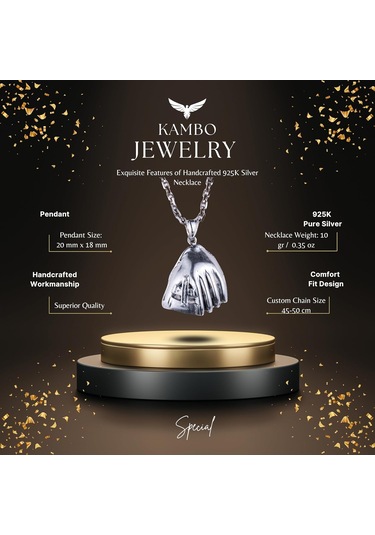 925 Ayar Gümüş Beyzbol Eldiveni Kolye - El Yapımı Spor Kolye - Beyzbol Tutkunları İçin Minimalist Takı - Sporculara Hediye Gümüş