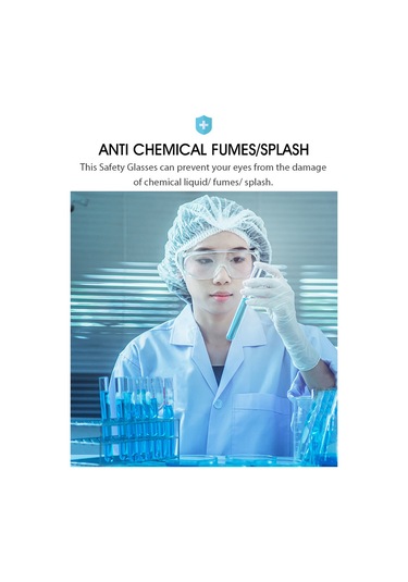 Neevoyu Koruucu Gözlükler: Yüksek Kaliteli Pc Malzeme, Toz-kaplanma-uv-kimyasal Duman Koruma, Erkek-kadın Kullanıma Uygun, Transparan, Konforlu Taşıma