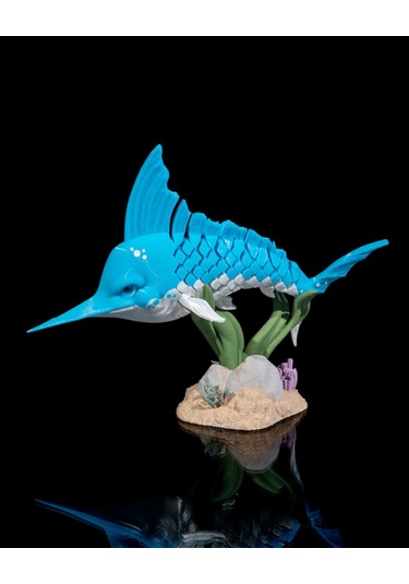 Hareketli Marlin Balığı Standlı 21x13cm