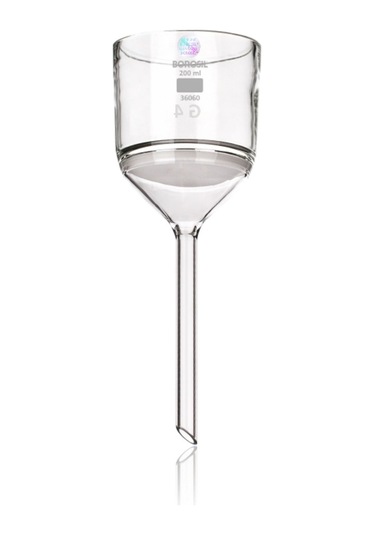 Cam Buhner Hunisi 200 Ml Porozite 2 - Buchner Tipi - Sinterlenmiş