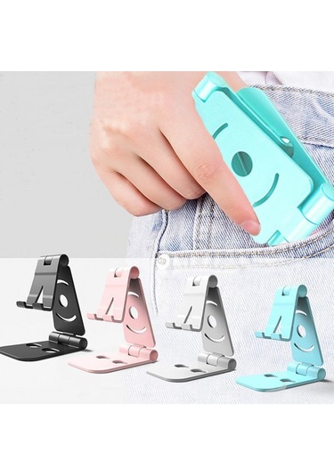 Gümüş Vaorlo Çok Açılı Ayarlanabilir Taşınabilir Telefon Tembel Montaj Evrensel Katlanabilir Tablet Telefon Standı Samsung Uyumlu İpad İçin